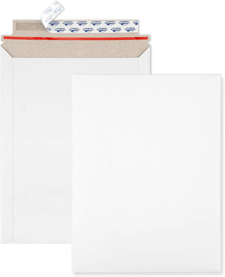 9X11.5 Self Seal Photo Document Mailers 25 Pack Stay Flat White