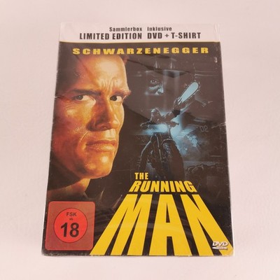 The Running Man Limited Edition DVD + T-Shirt Arnold Schwarzenegger Sealed FSK18