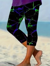 Plus Size Women's High-Waisted Leggings