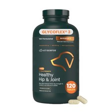 VetriScience GlycoFlex Extra Strength Glucosamine Hip Joint Dog Chews 120ct