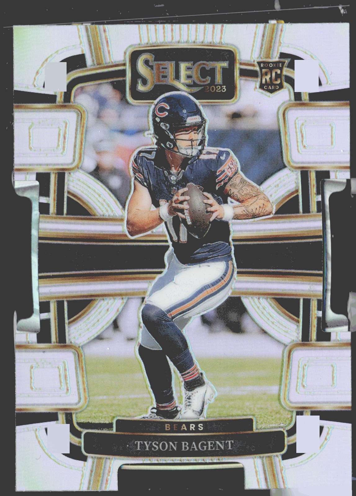 2023 Panini Select #18 Tyson Bagent Green and Yellow Prizms Die Cuts