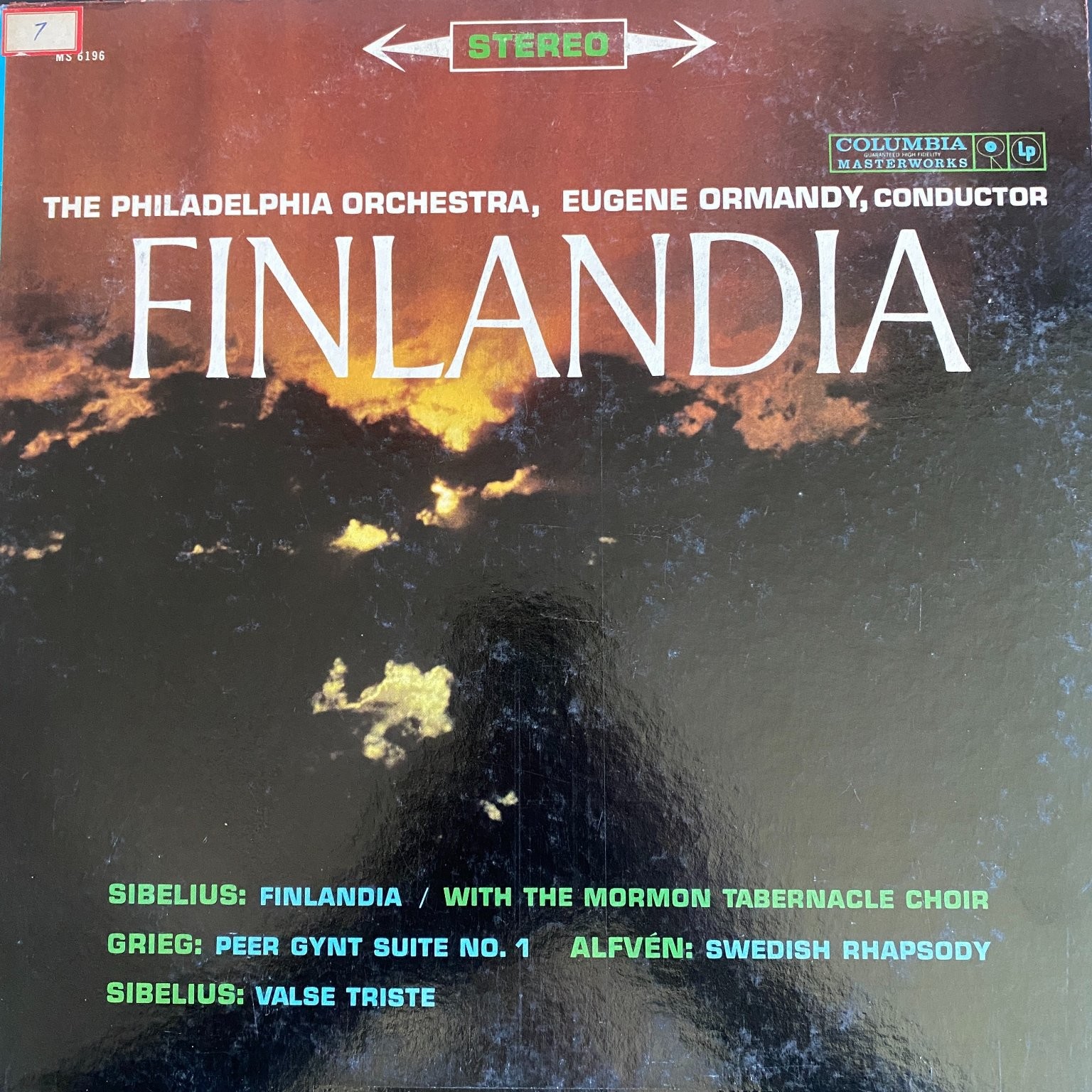 Philadelphia Orchestra – Finlandia LP Record 1960 Columbia Masterworks Classical