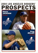 2004 Topps #689 2004 Dodgers Prospects (Edwin Jackson / Greg Miller) PROS