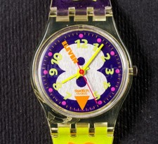 SWATCH STANDARDS Lady 1992 - LK138 - SNOW COLLAGE - New