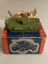 Authenticast Comet ID Model British MK IV w/ Box Barclay Manoil Toy Soldiers