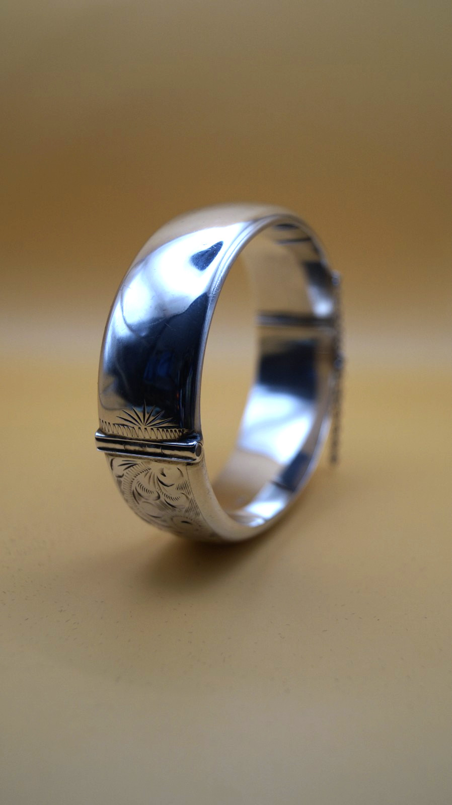 Solid Sterling Silver Bangle RPH Birmingham 1964 … - image 3