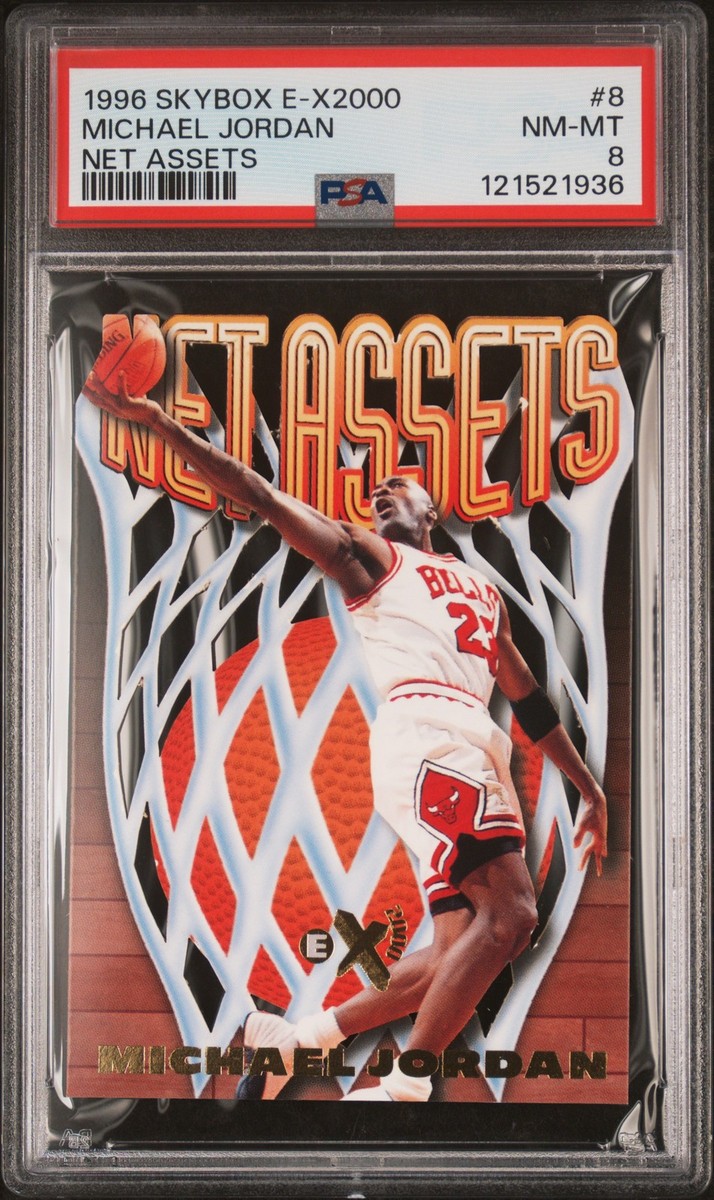 1996 SKYBOX E-X2000 NET ASSETS #8 MICHAEL JORDAN PSA 8 | eBay