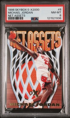 1996 SKYBOX E-X2000 NET ASSETS #8 MICHAEL JORDAN PSA 8 | eBay