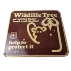 Vintage Wildlife Tree Owl Porcelain Sign - U.S. Forest Service Habitat Sign