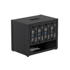Complete Enclosure for Raspberry Pi Cluster with 4 Removable Mounts