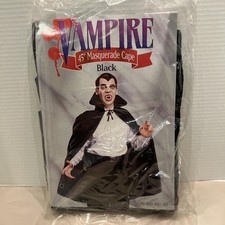 NEW Halloween Vampire 45  Masquerade Cape Black One Size Fits All