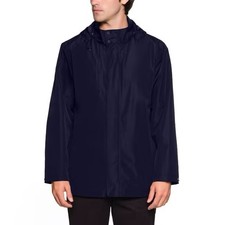 Lands End Navy Rain Stormer Jacket Men's Full Zip New