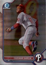 2022 BOWMAN - CHROME PROSPECTS YHOSWAR GARCIA #BCP-90