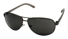 Timberland Men Gunmetal Sunglass Metal Aviator, Smoke Lens TU00013. 9A