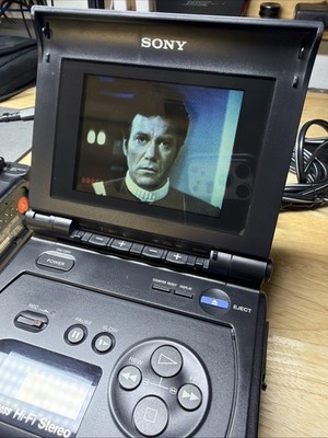 Sony GV-S50 Video 8 Walkman Recorder Monitor Works perfect, accessories+ Movie