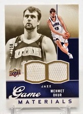 2009-10 Upper Deck MEHMET OKUR Game Materials Gold Dual Jersey /150 Utah Jazz