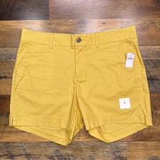 Old Navy Everyday Shorts Womens 12 Yellow High Rise Stretch New