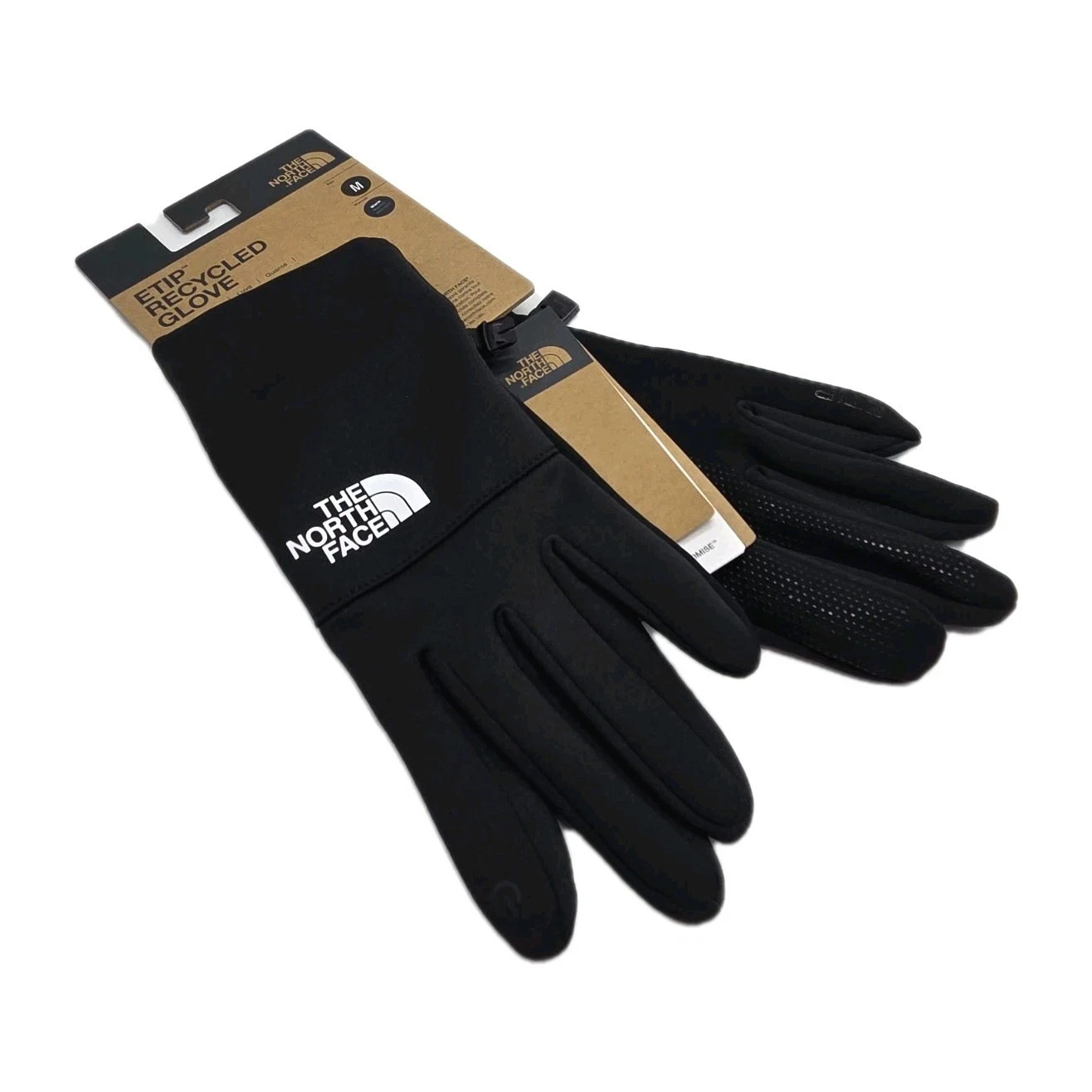 THE NORTH FACE Unisex Etip Touchscreen Recycled Black Gloves TNF - Medium NWT thumbnail 7