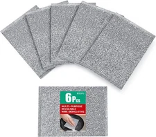 6 Pack Multifunctional Non-Scratch Wire Dish Cloth Mesh Knit Cleaning Cloth