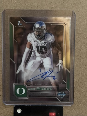 #ad #ad 2025 Bowman Chrome U Matayo Uiagalelei 1st Bowman Auto Oregon Ducks $17.50