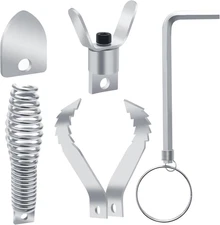 4PCS Drain Snake Drill Attachment,  Drain Cleaner Combination Cutter Head Set fo