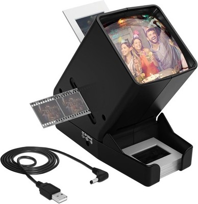 35mm Slide and Film Viewer with 3X Magnification LED Light
