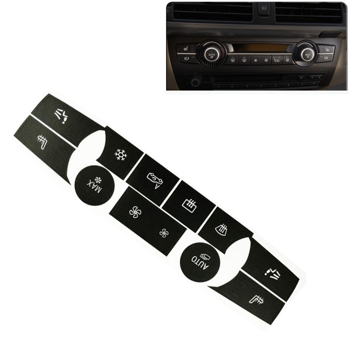 TEMPERATURE CLIMATE CONTROL BUTTON REPAIR DECALS STICKERS For BMW X5 2007-2013