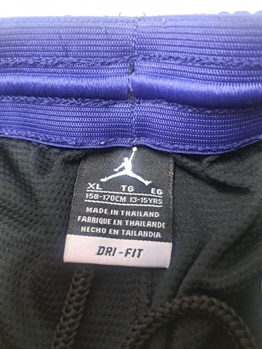 Boys Nike Air Jordan Basketball Shorts Black/Purple XL Dri-Fit Diamond - Picture 9 of 12