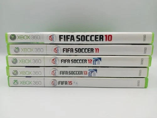 FIFA Soccer Lot of 5: 10 11 12 13 15 (Microsoft Xbox 360) CIB w/ Inserts TESTED