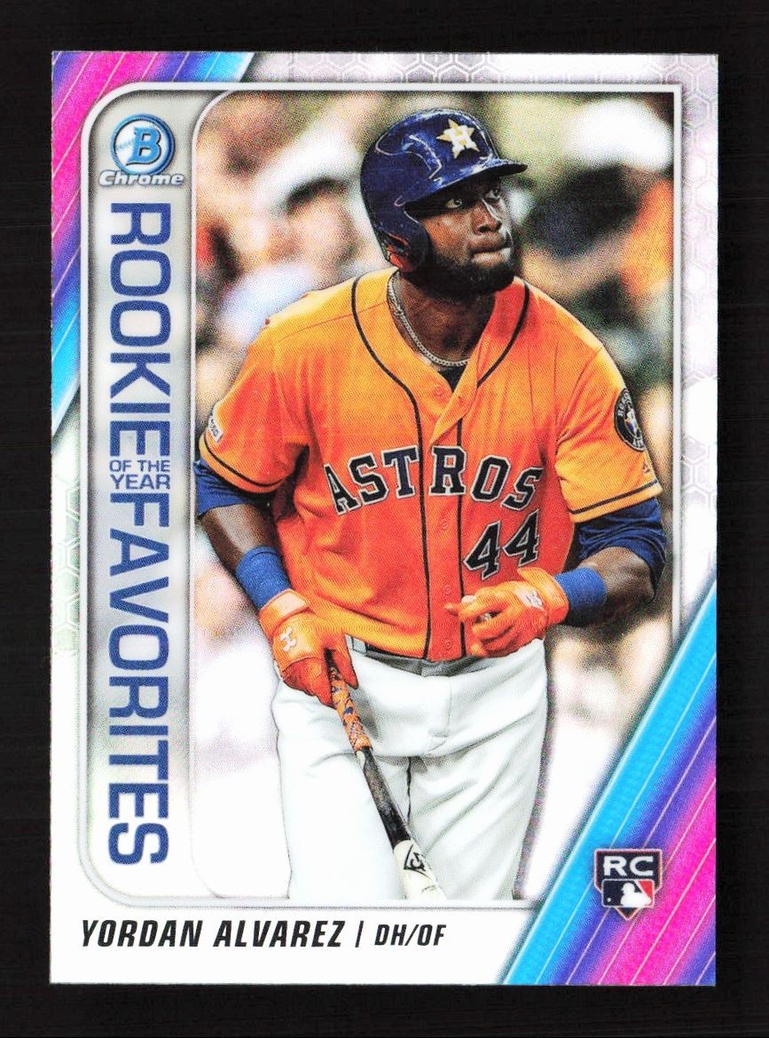 2020 Bowman Rookie of the Year Favorites Yordan Alvarez RC Astros #ROYF-YA *D*