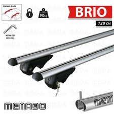 BARRE DA TETTO PORTATUTTO PER OPEL OMEGA BREAK DAL 1986 AL 2004 ALLUMINIO ANTIF.