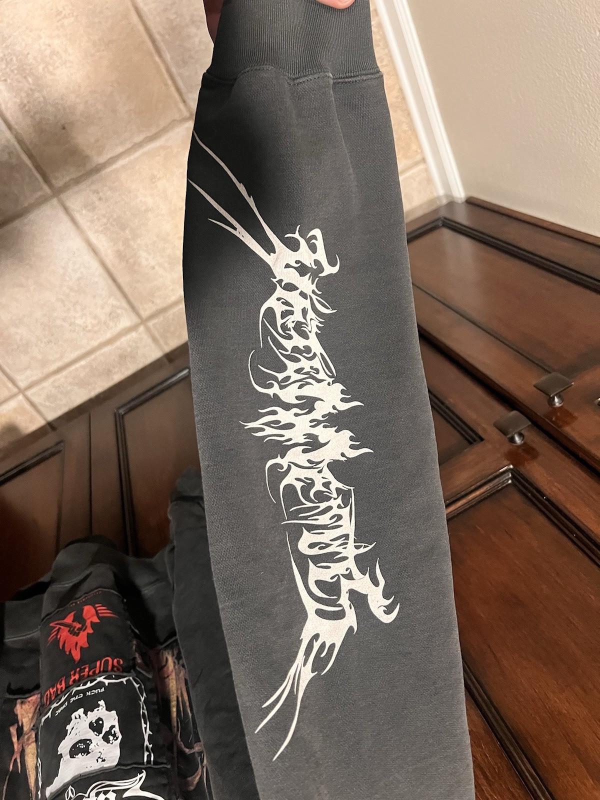 Authentic Vetements Hardcore Metal Patch Hoodie S… - image 2