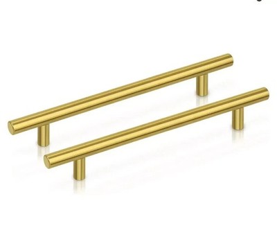 5 Stück Gold Edelstahl Küchenschrankgriff 128 mm