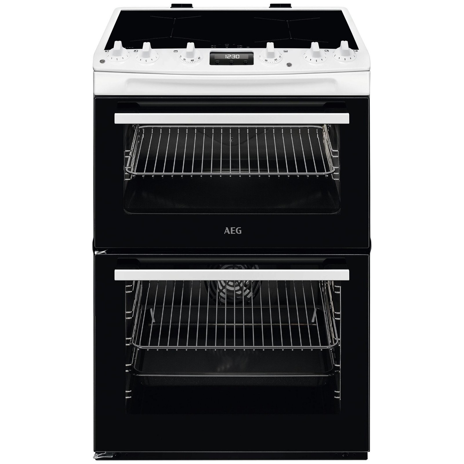 AEG CIX6540ACW 60cm Induction Electric Cooker with Double Oven, White - Image 2