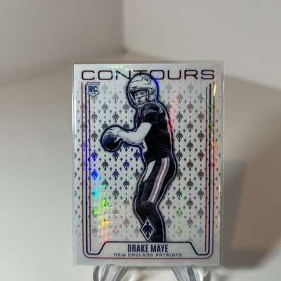 DRAKE MAYE 2024 Panini Phoenix Contours Purple Parallel #CON-DME (RC) Patriots