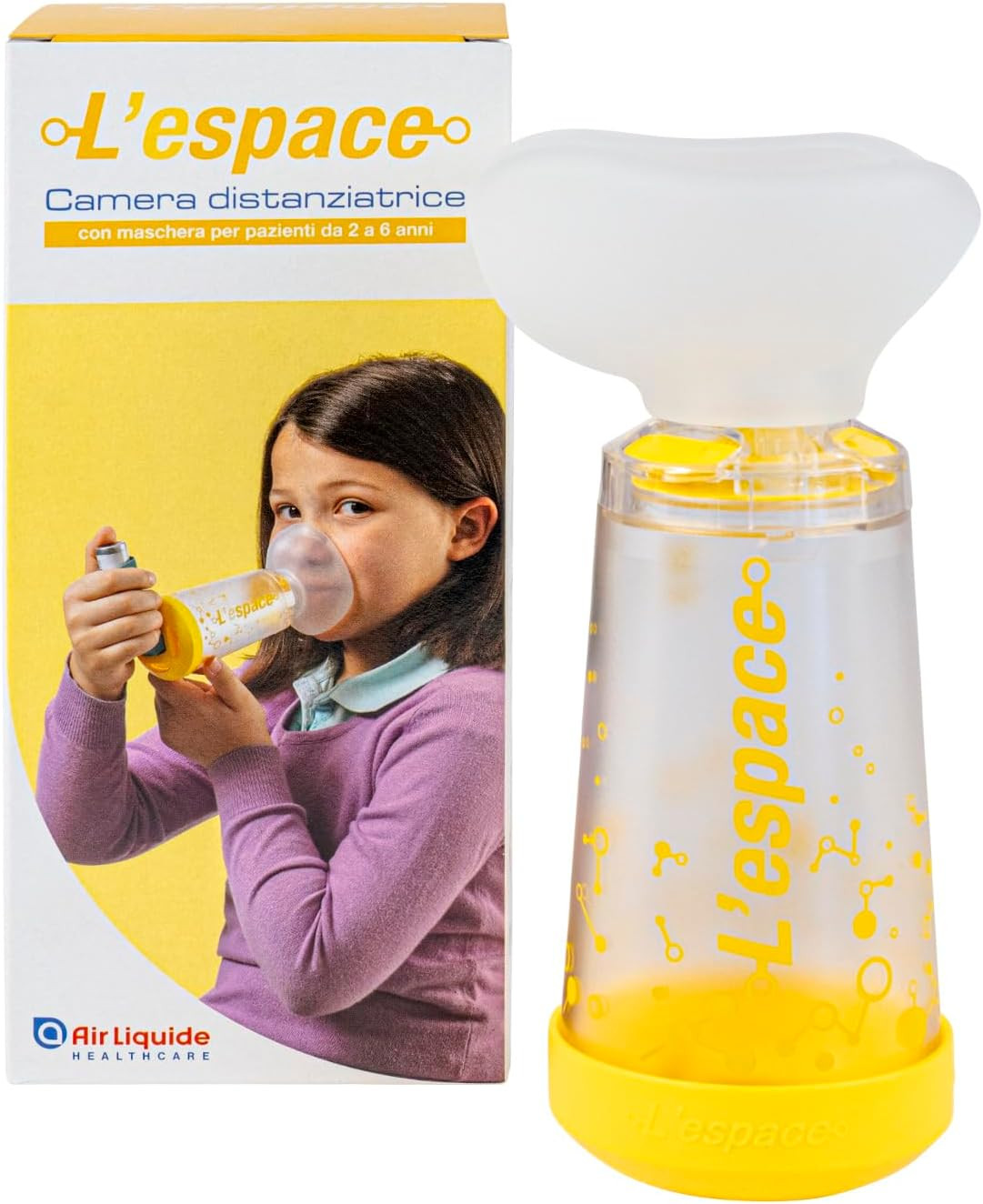 L'ESPACE Camera Distanziatrice Bambini 2-6 Anni | Maschera Gialla