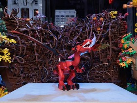 LEGO Red Dragon from Set 70403 Dragon Mountain (SCREEN USED)