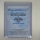 Topps 25-26 Bowman Chrome Rc Redem. Autographs Dylan Harper Spurs #BCA-DH Auto