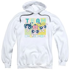 Powerpuff Girls Awesome Block Mens Hoodie White Officially Licensed