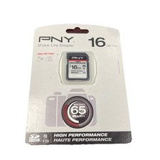 PNY Professional 16GB High Speed SDHC Card 65MB/s Write Speed