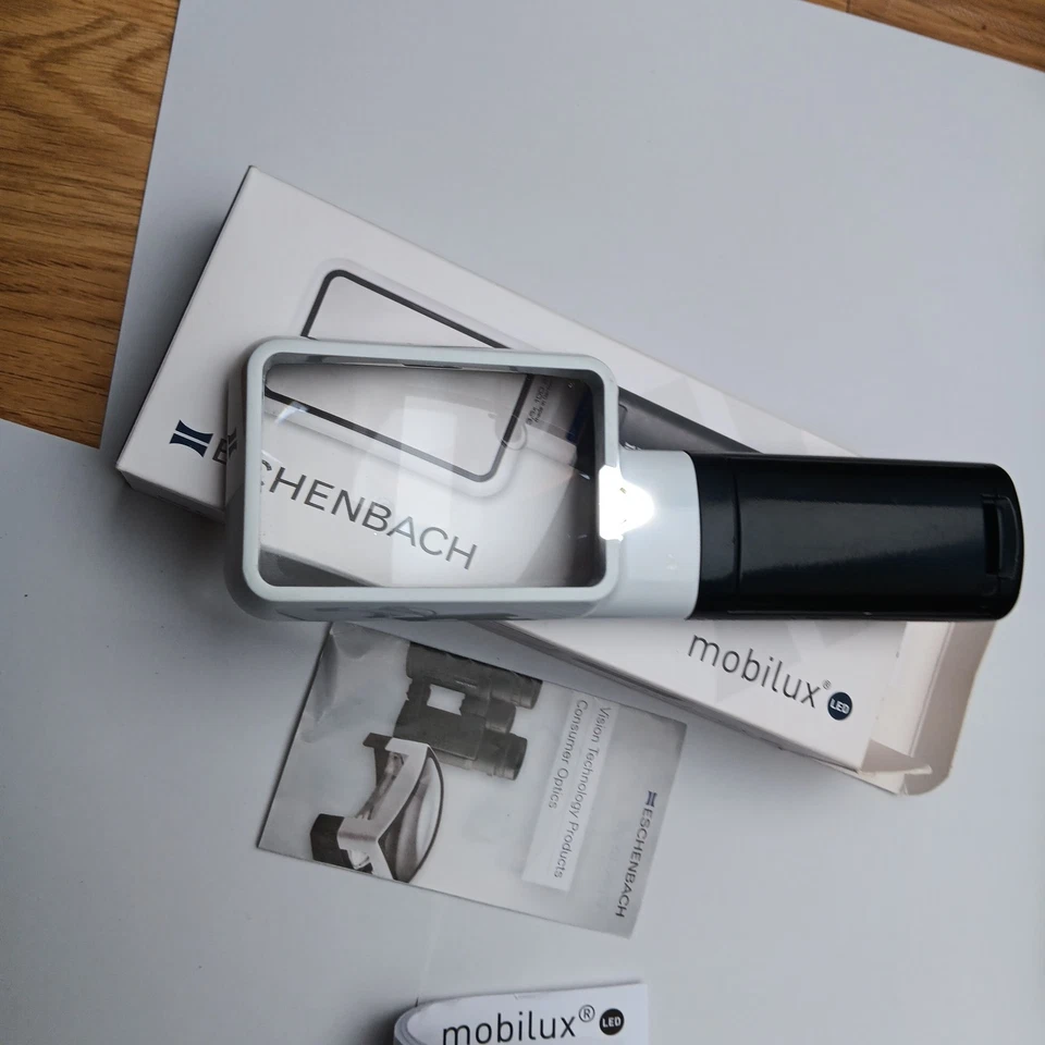 Eschenbach mobilux LED Lupe 10dpt 3,5x mit Licht Lesehilfe mobilux LED - Bild 4 von 4