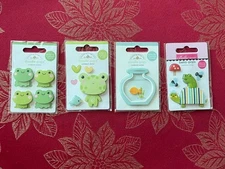 FISH & FROGS Retired Doodle-Pops 3D Sticker - YOU CHOOSE - SOOOO CUTE