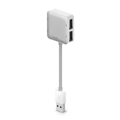 iLuv iCB709 Aluminium Lackierung 10cm (3.9 '') 4 Port USB Hub für Mac Und PC