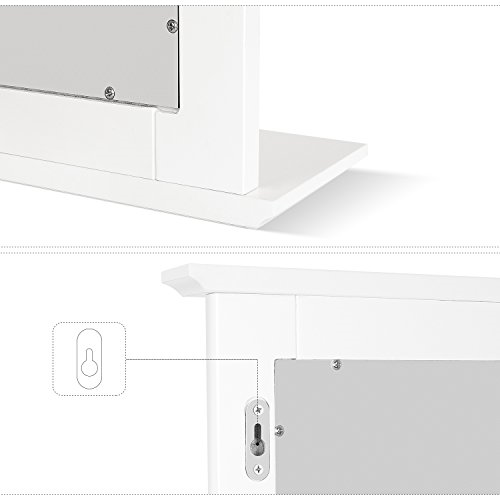 Homfa Bathroom Wall Mirror Vanity Makeup Framed With Shelf For Sale Online Ebay