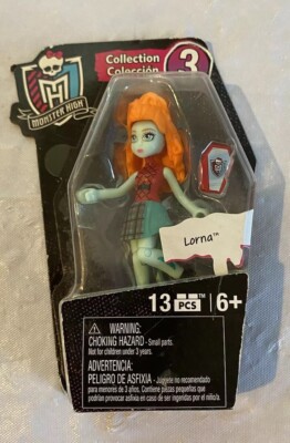 Monster High Mega Bloks Ghouls Collection Series 3 LORNA Mini Doll 13 Pieces NEW