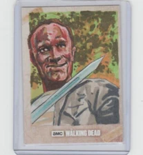 WALKING DEAD EVOLUTION MERLE DIXON SKETCH CARD BY ARTIST JASON KIMBLE  1/1!