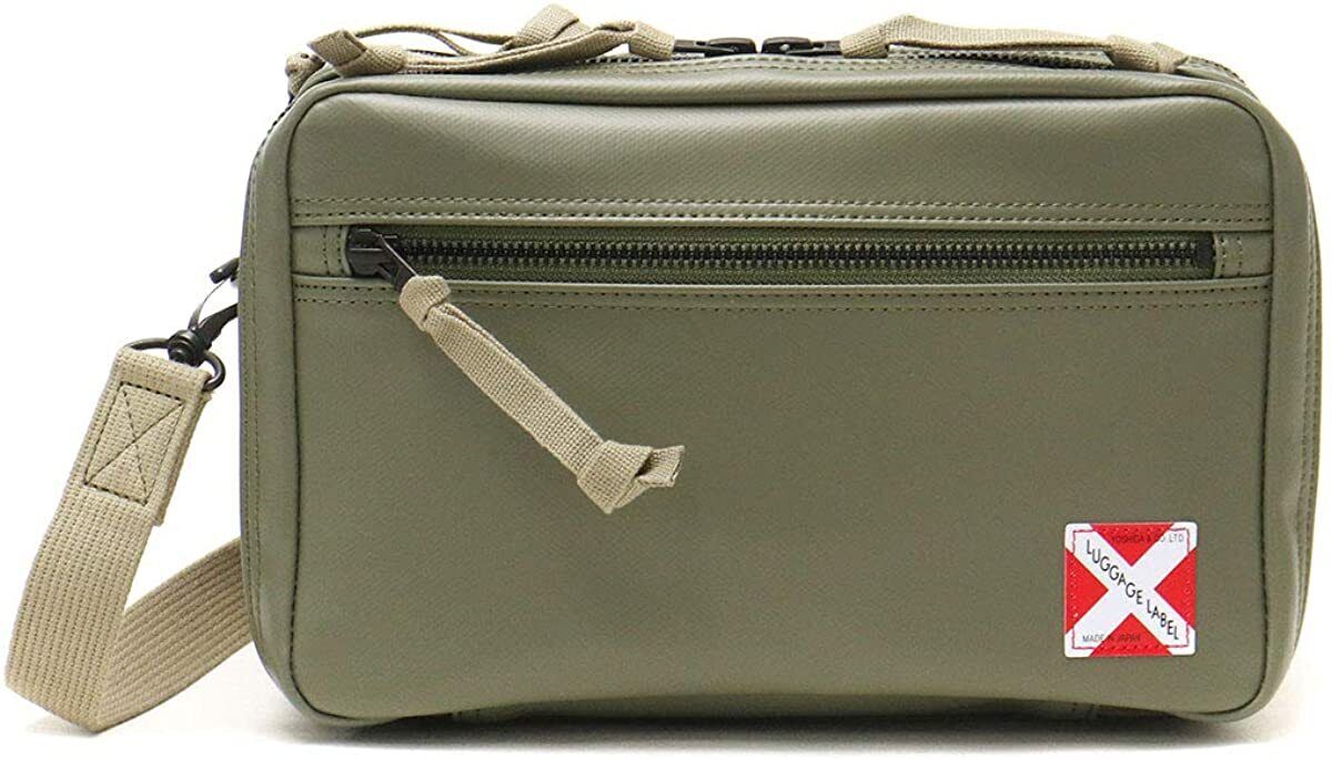 Yoshida PORTER LUGGAGE LABEL LINER SHOULDER BAG Khaki 951 Yoshida PORTER LUGGAGE LABEL LINER SHOULDER BAG Khaki 951