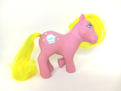 1980s G1 Vintage 1987 Pink My Little Pony Sundae Best, Crunch Berry Hasbro