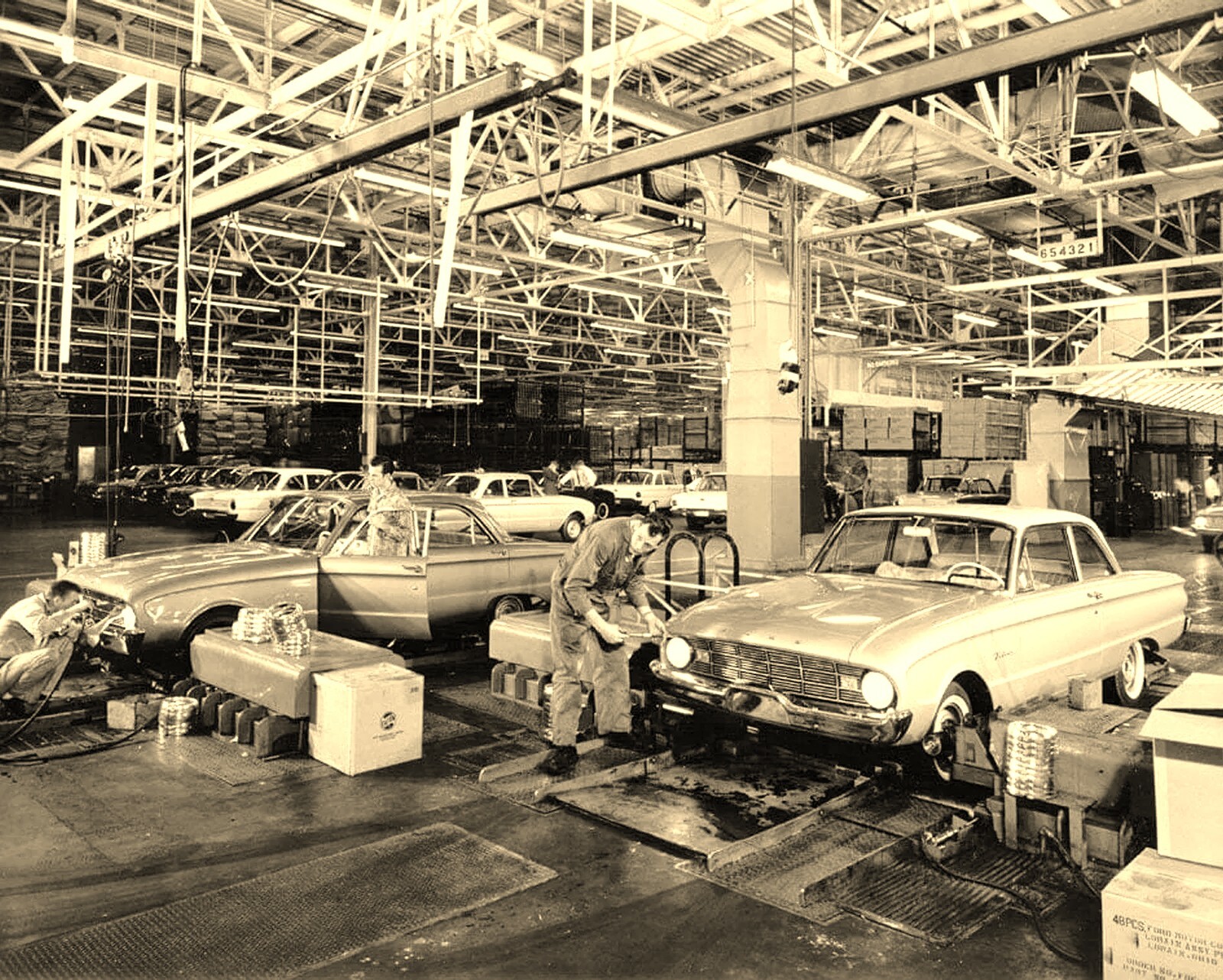 1959 Ford FALCON Factory Assembly Classic Car Retro Picture Photo 5x7