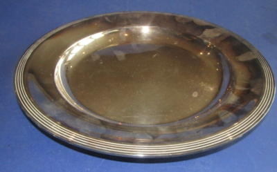Grand Plat Rond Christofle En Métal Argenté 30 Cm - Plateau De Service Vintage
